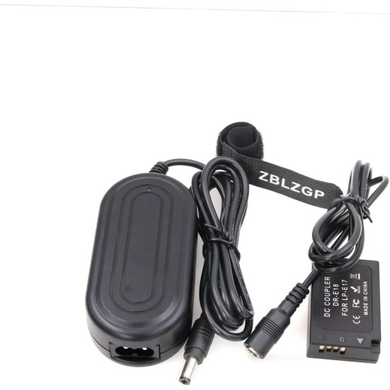 LP-E17 DR-E18 Dummy Battery AC Power Supply Adapter